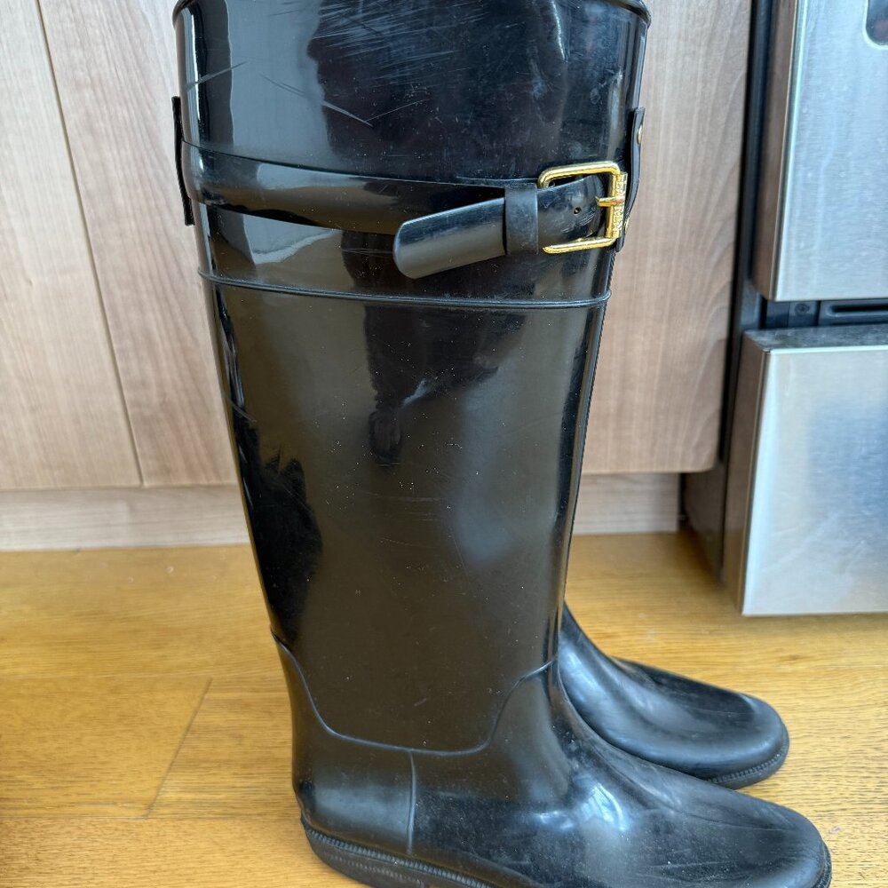 Lauren Ralph Lauren Black Winter Rain Boots
